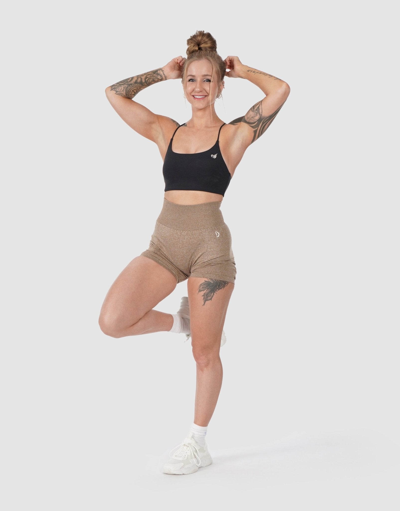 New drop this Friday at 6am PST, pocket pop shorts in beige @ bombshellsportswear 🥳