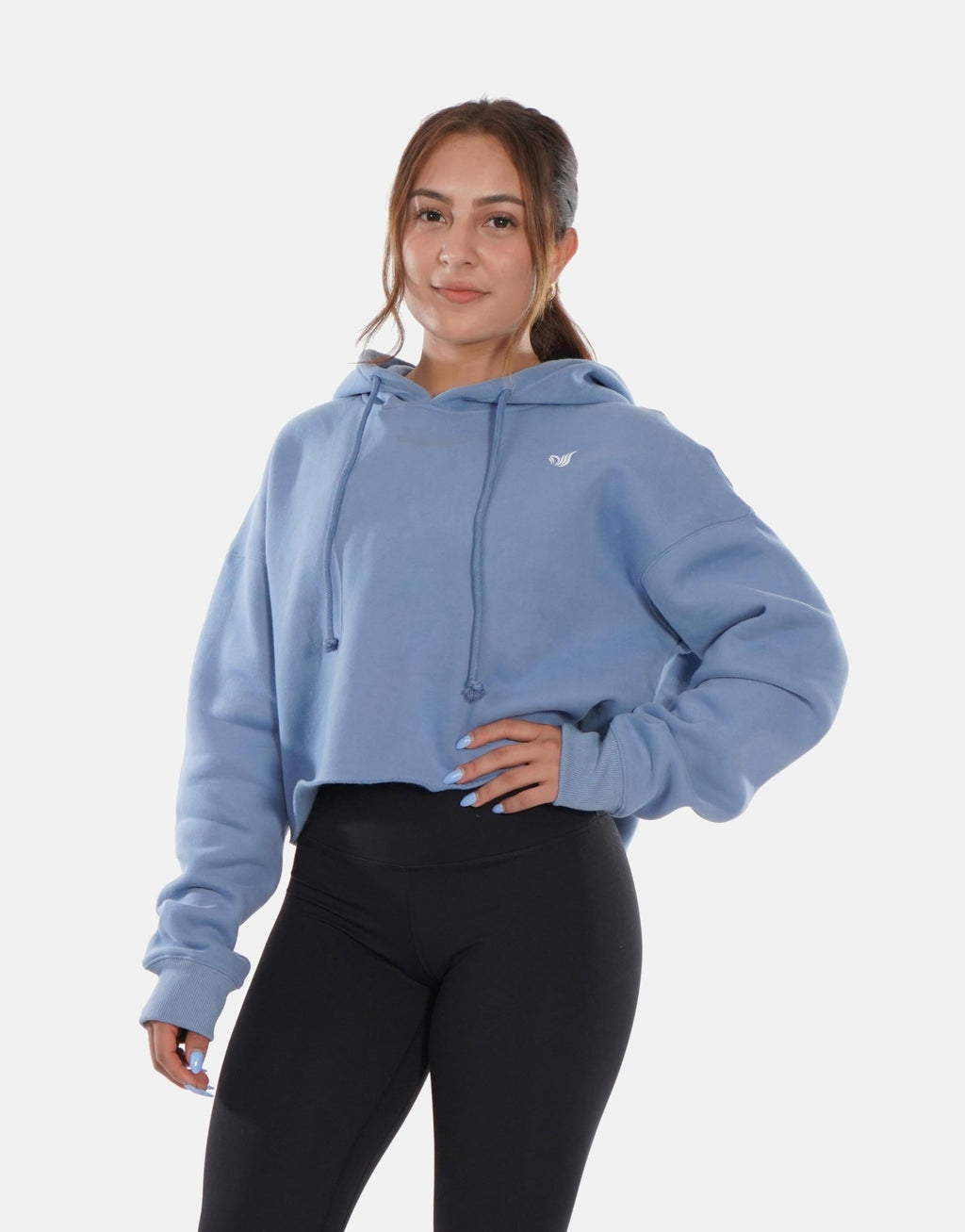 DW Cozy Fleece Cropped Hoodie-Devoteewear-CA$ 62.00