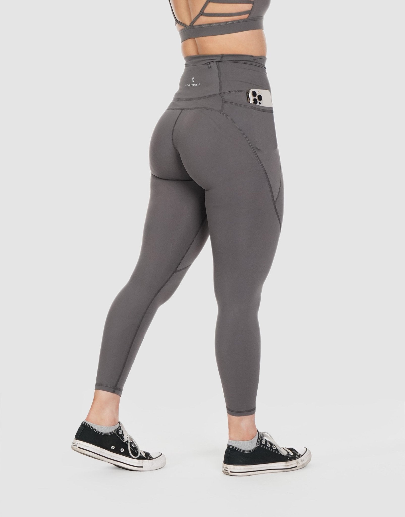 Women Solid Workout Leggings with Deep Side Pocket – The Dance Bible
