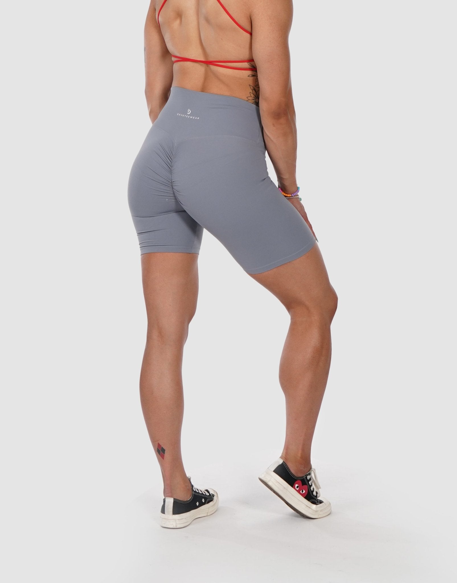 SYROKAN Women's Butterluxe Bermuda Long Shorts 9'' - Athletic High Waisted  Workout Running Comfy Yoga Shorts Deep Pockets
