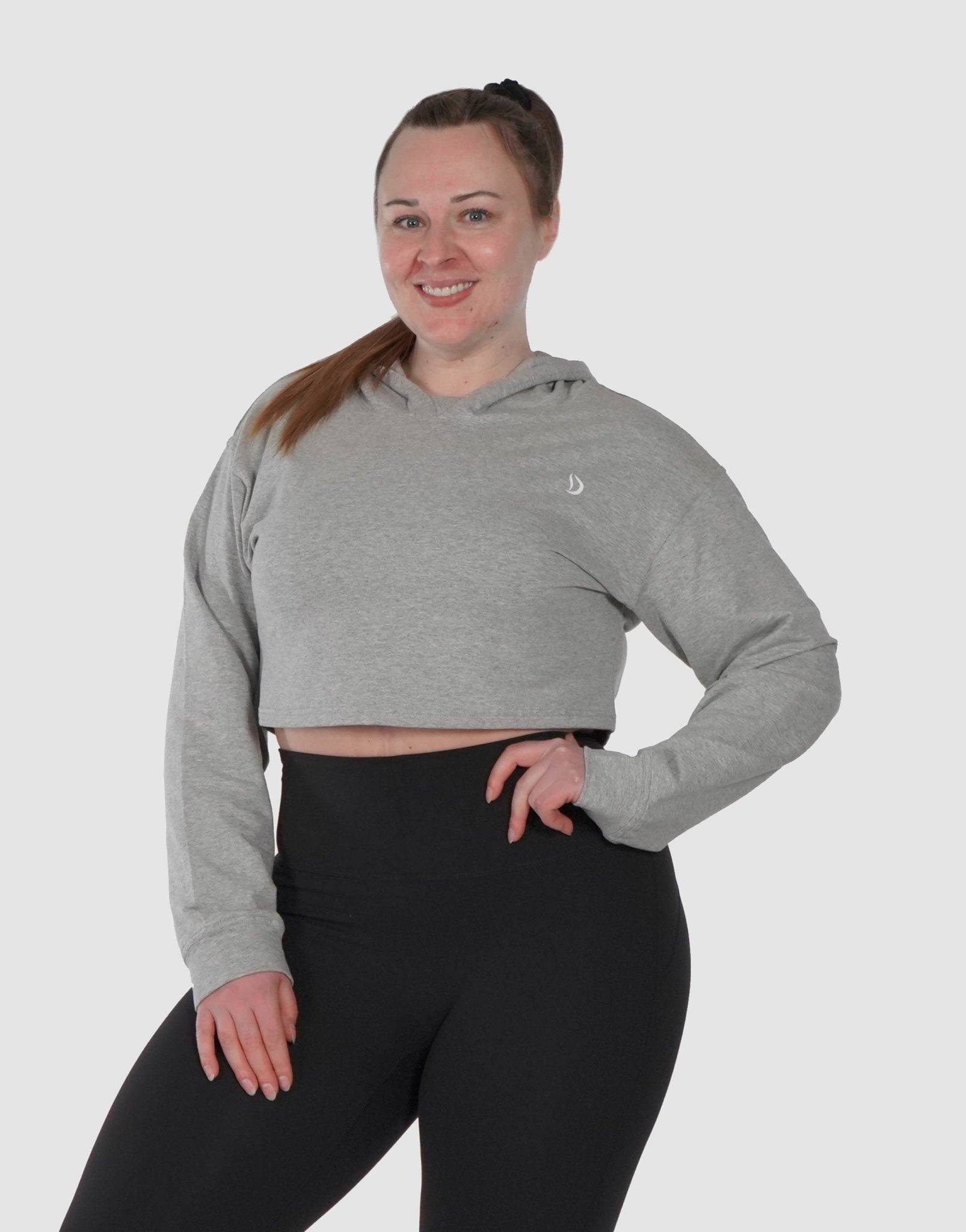 Plus size sale cropped hoodie