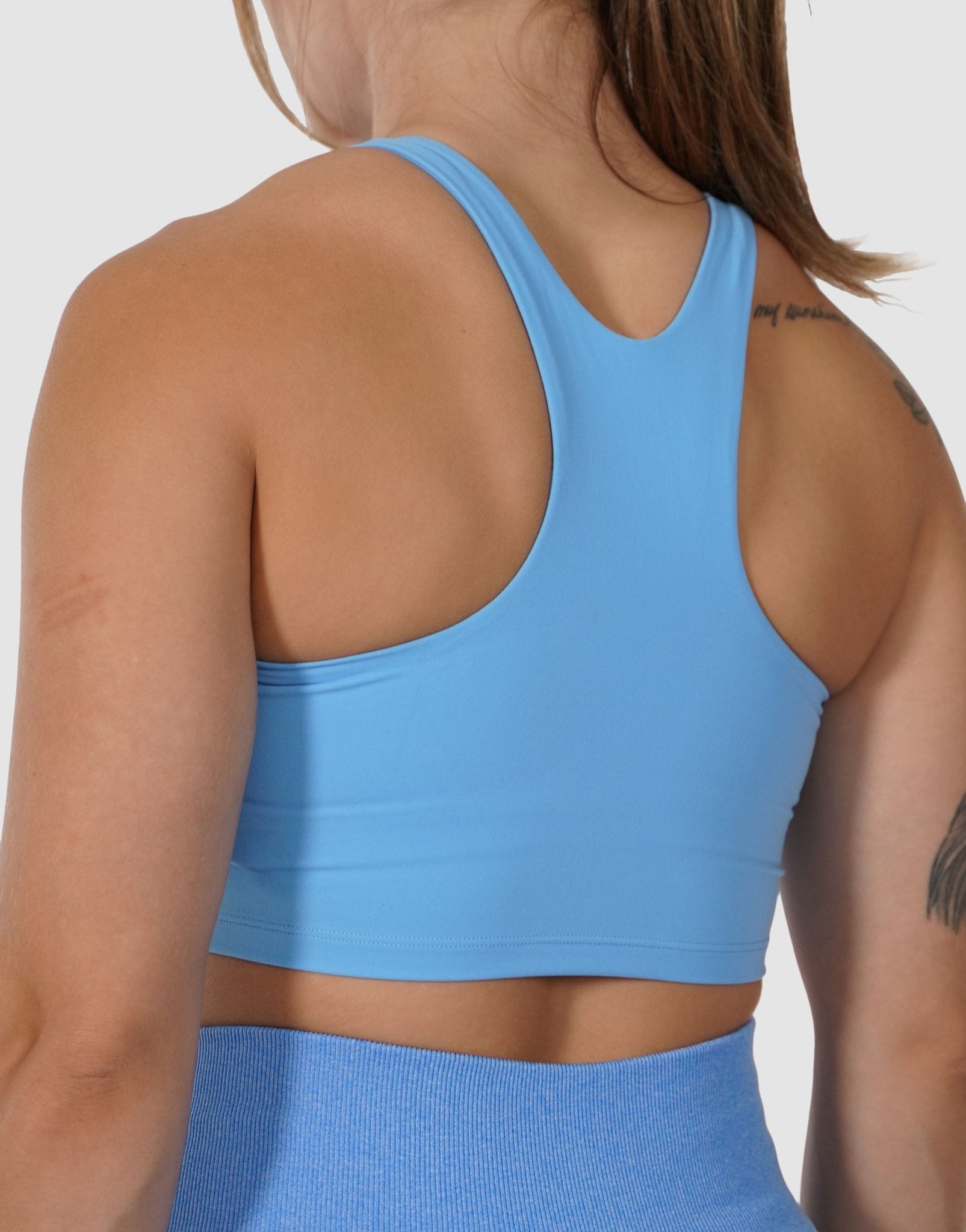 Stylish and Supportive Barbie Racer-Front Sports Bra